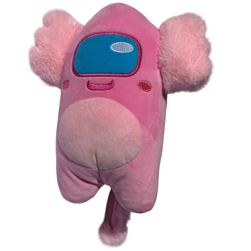 Among Us Pink Axolotl Crewmate Plush 9 Inch Video Game Stuffed Animal Pink